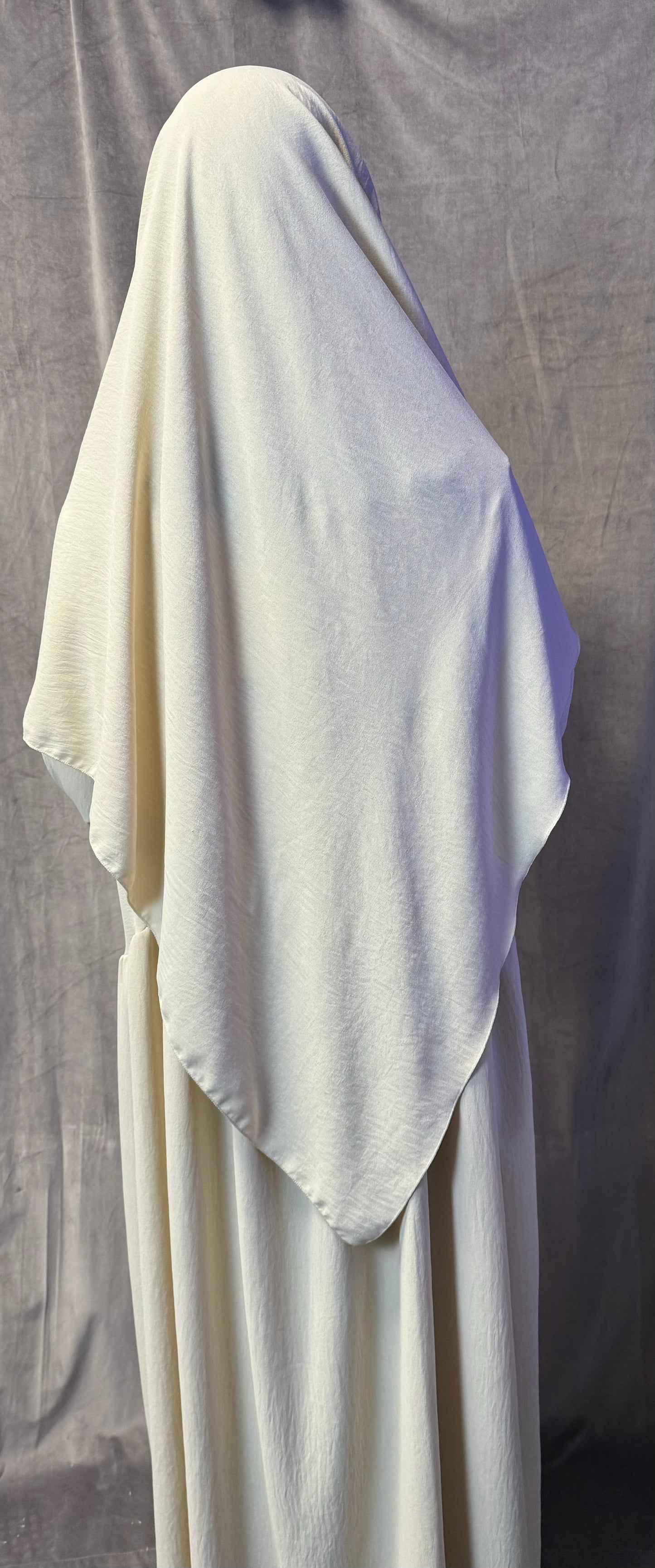 Ballon Abaya + Khimar Beige