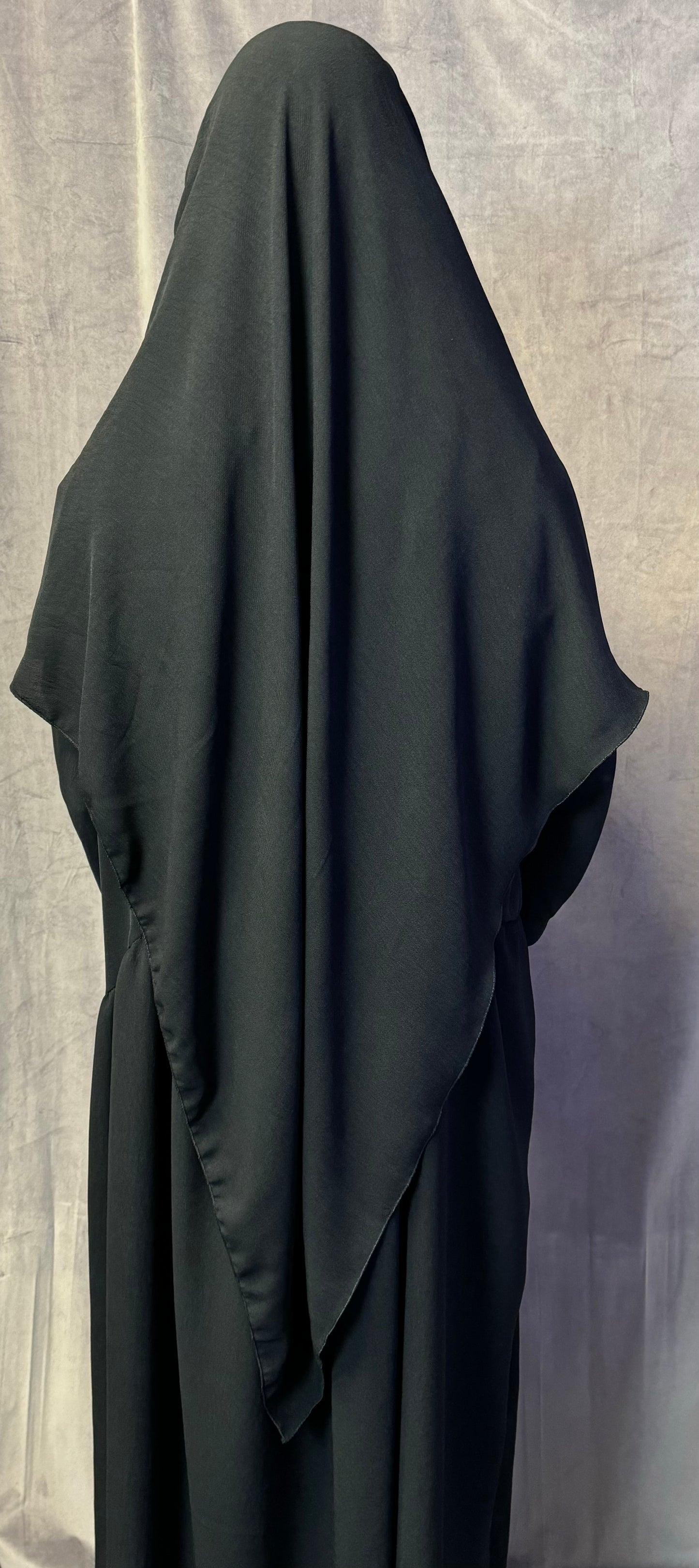 Ballon Abaya + Khimar Schwarz