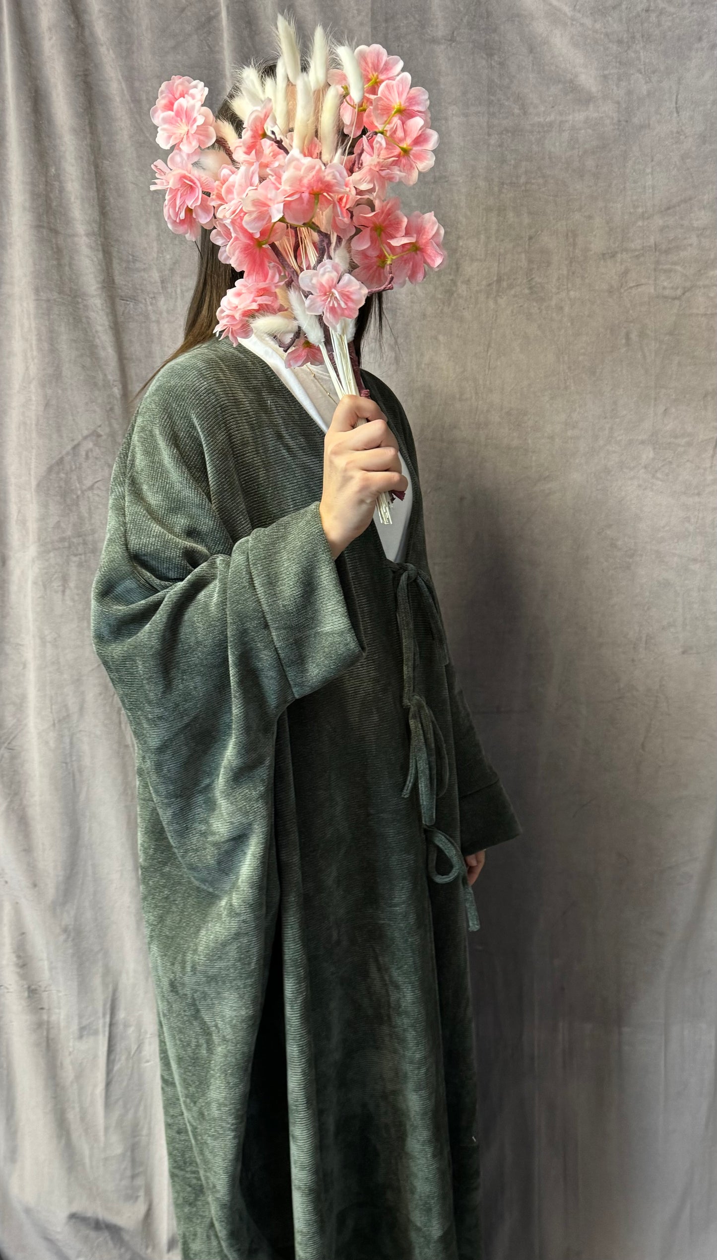 Abaya Maryuma Überziehkimono Grün