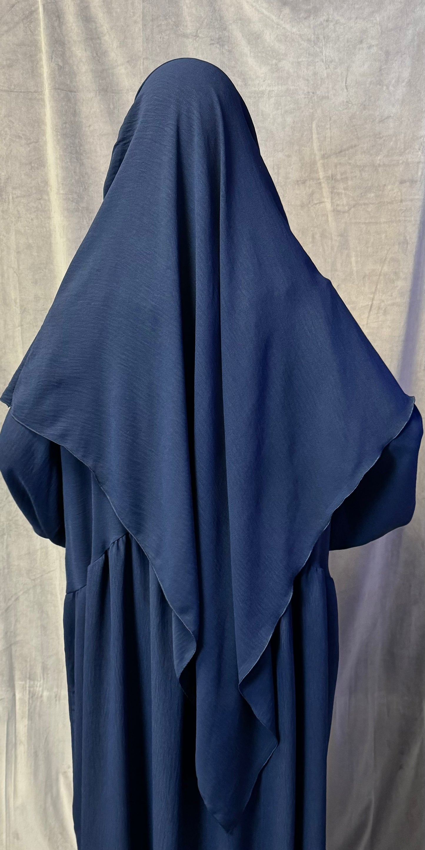 Ballon Abaya + Khimar Dunkelblau