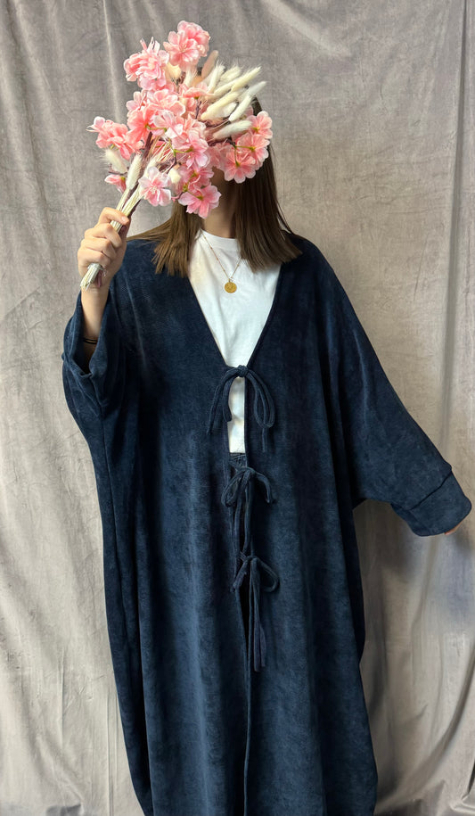 Abaya Maryuma Überziehkimono Blau