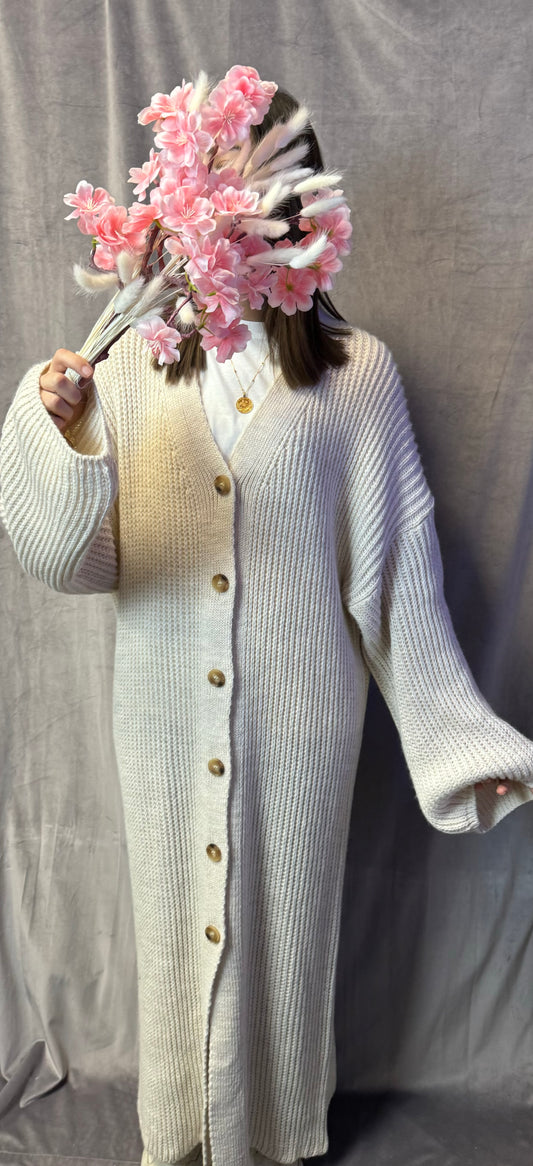 Cardigan Rana Creme