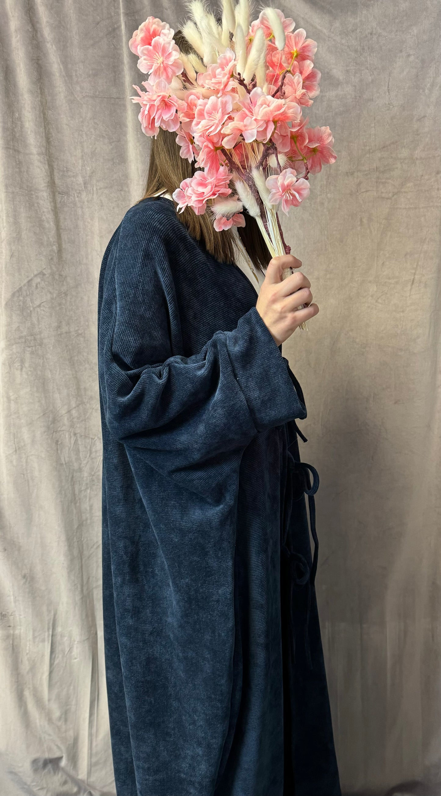 Abaya Maryuma Überziehkimono Blau