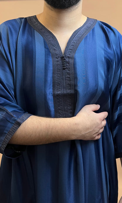 Jalabiya Gandoura Navy Blue