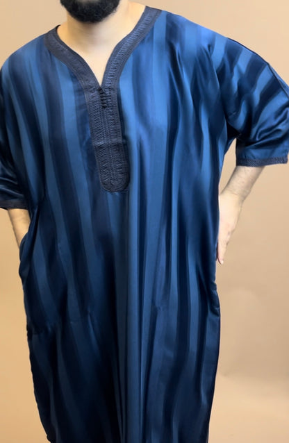 Jalabiya Gandoura Navy Blue