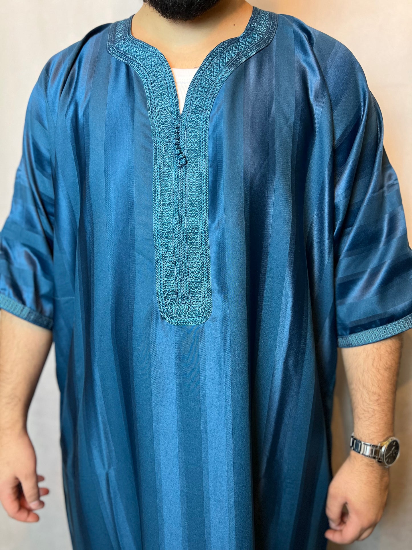 Jalabiya Gandoura Dunkelturquoise