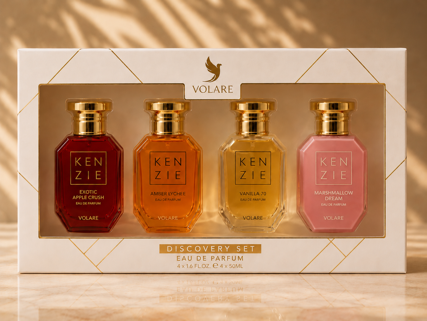 Kenzie Discovery Set Eau de Parfum Geschenkset – Frische, Blumige &amp; Orientalische Düfte – Parfum Set Unisex