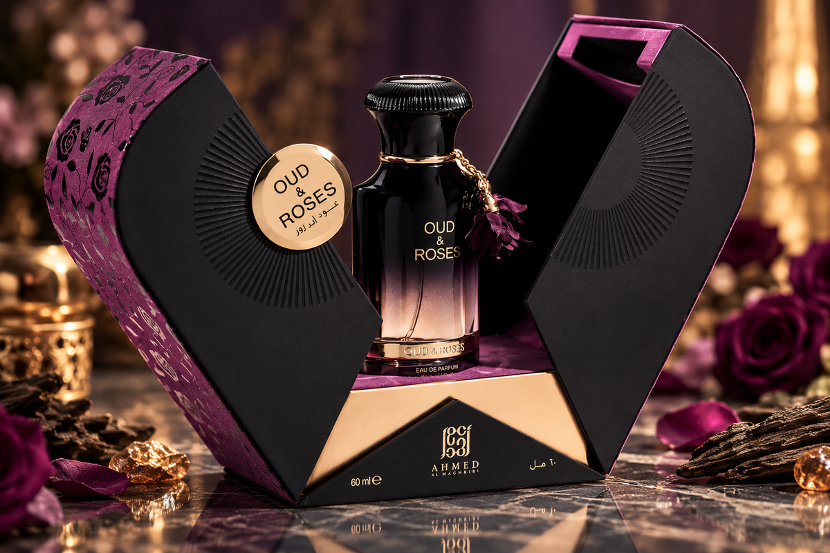 Ahmed Al Maghribi Oud and Roses Extrait de Parfum 60 ml